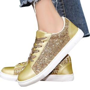 Unbranded Women's Gold Glitter Shoes. Size 9